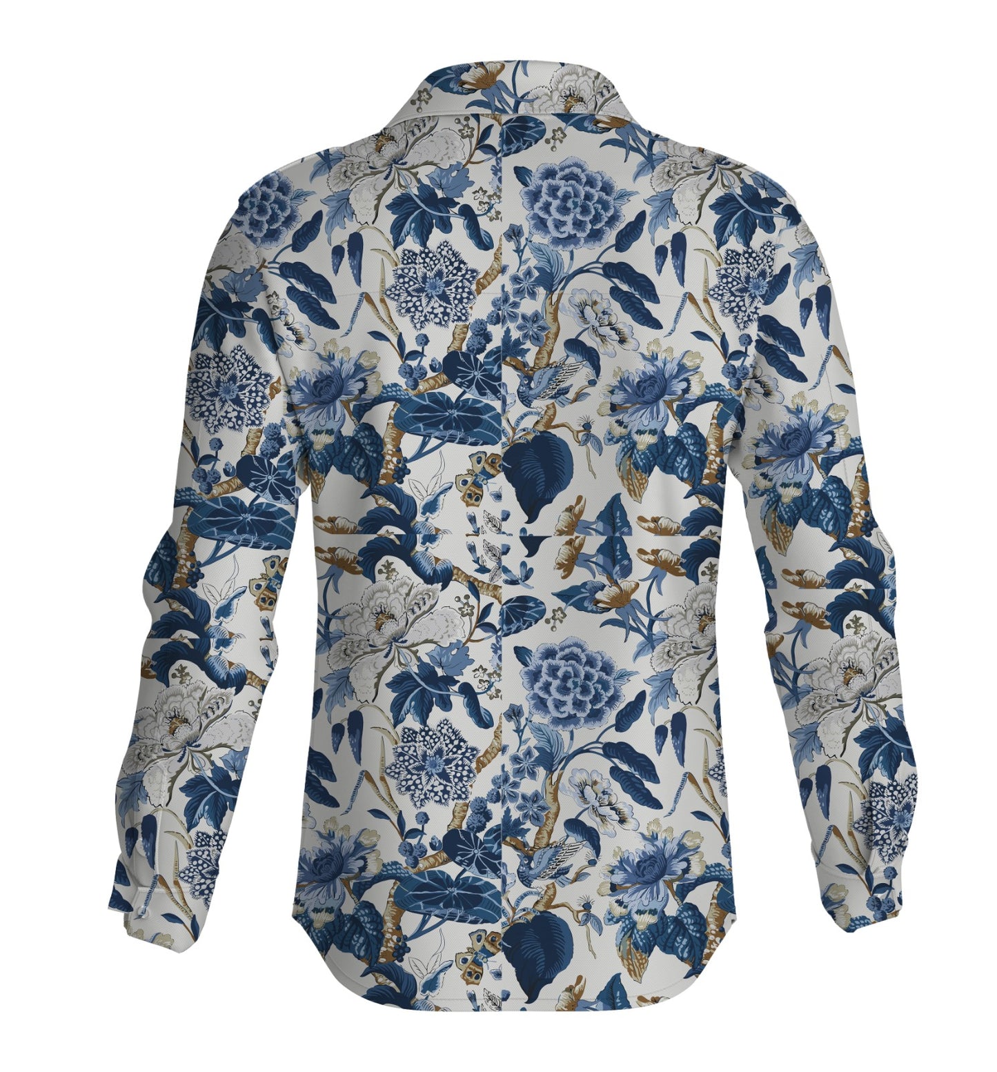 BLUE LEAVES CASUAL SHIRT