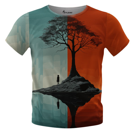 COLOURED TREE SHADE T-SHIRT