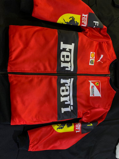 Red Ferrari F1 Bomber Jacket