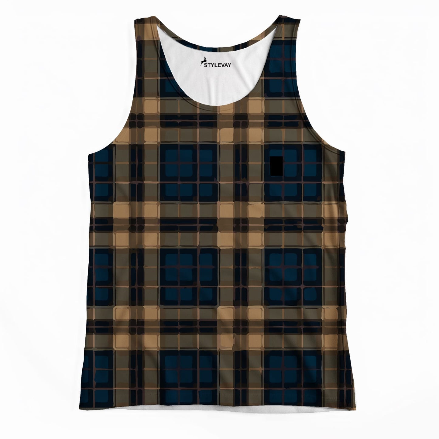 Check design tank top