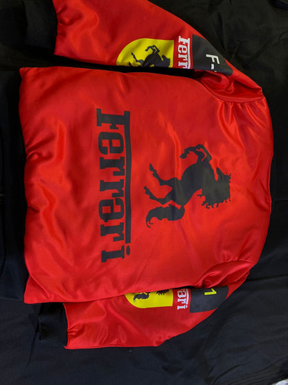 Red Ferrari F1 Bomber Jacket