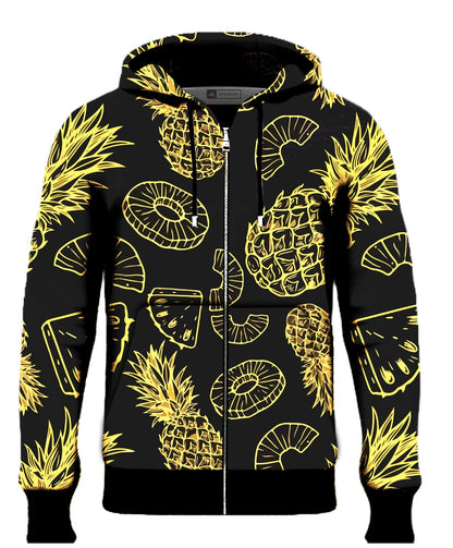 Pineapple Zipper Hoodie