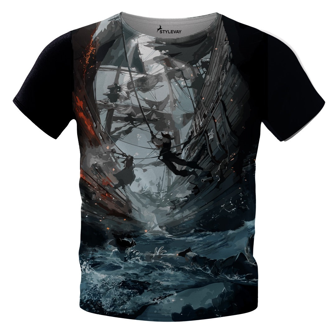 DESTRUCTIVE WAVE T-SHIRT