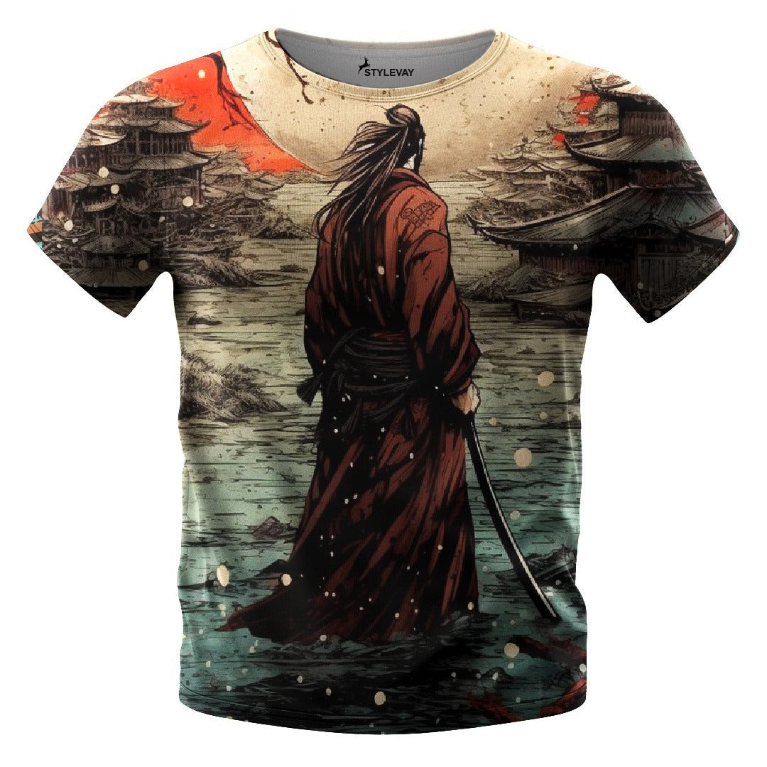 Musashi print T-shirt