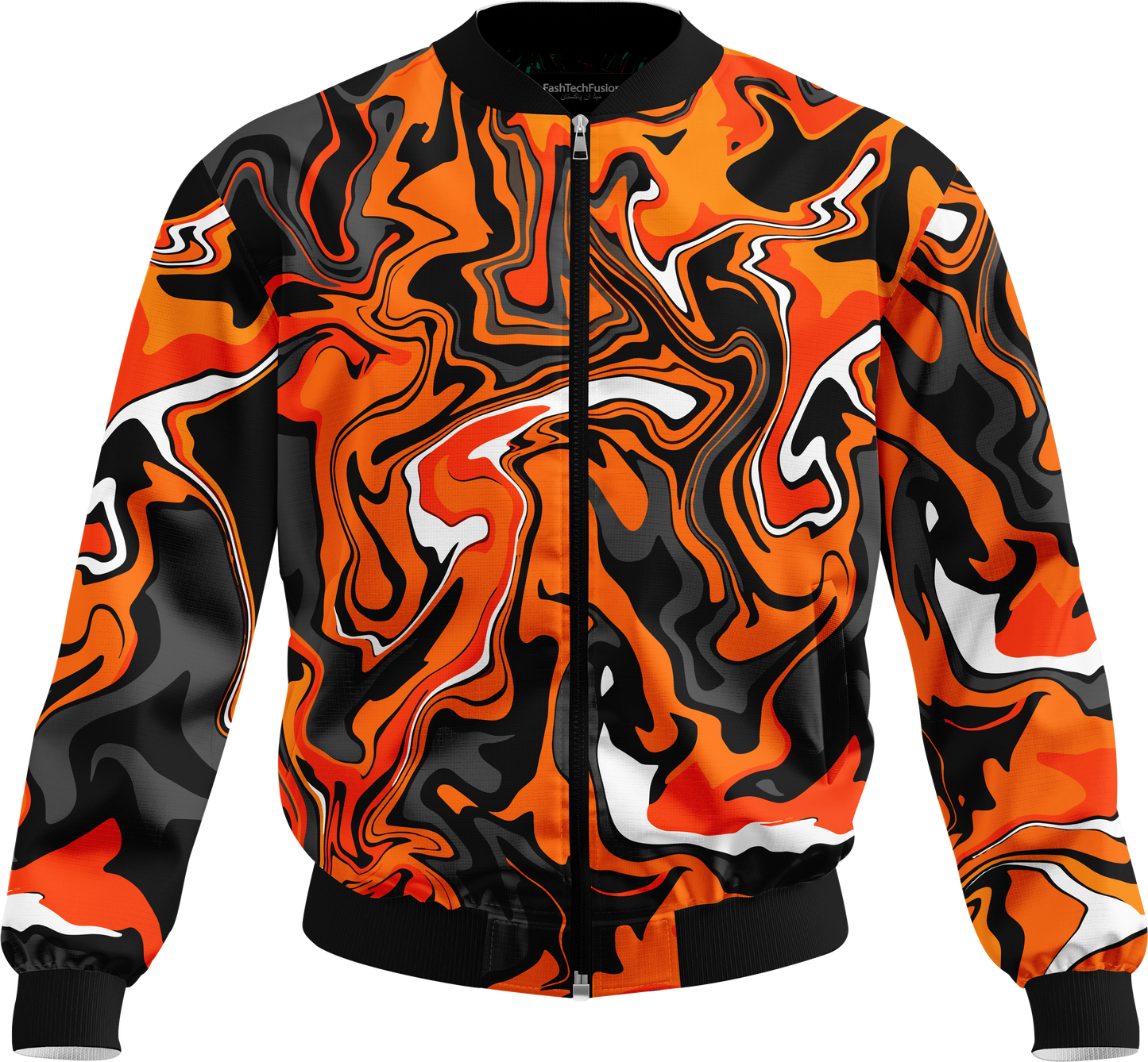 Liquid Flames Bomber Jacket