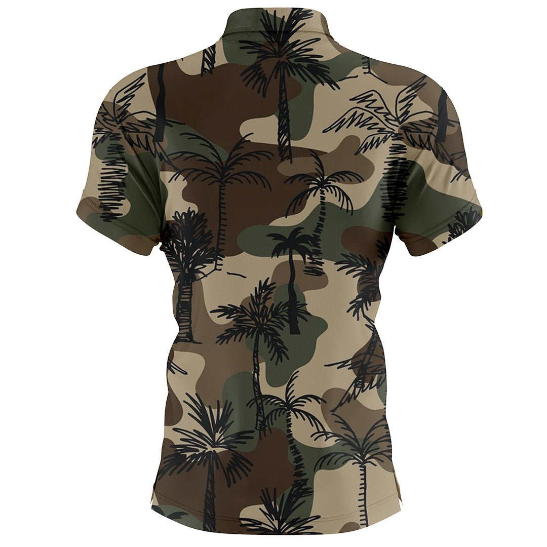 COMMANDO PRINT POLO T-SHIRT