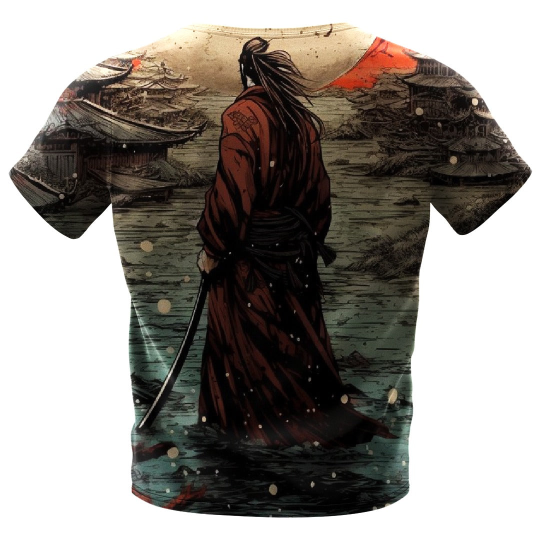 Musashi print T-shirt